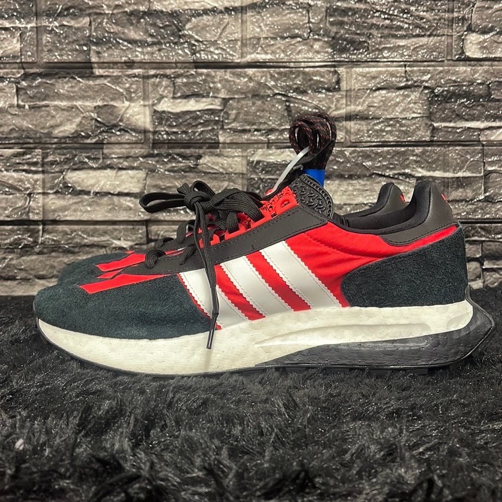 Adidas Retropy E5 `Black Vivid Red’ Men Size 9